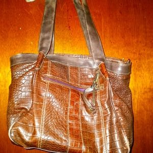 Brown hobo styled purse